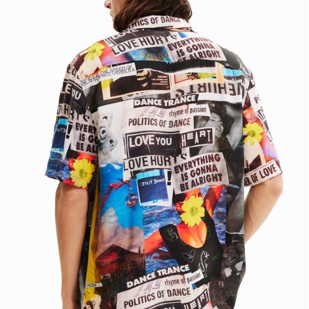 Desigual "Dance" Postcard Shirt